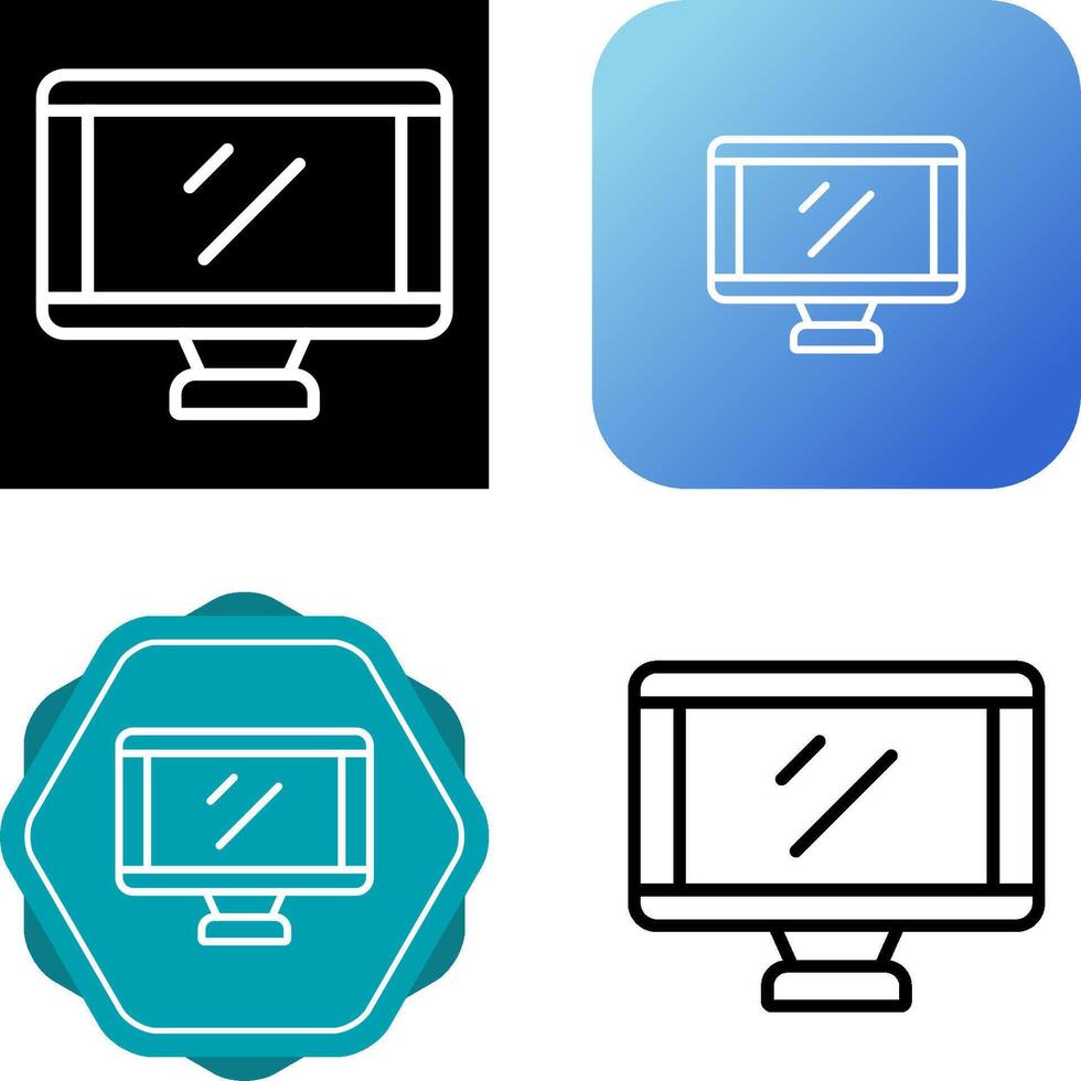 icône de vecteur de moniteur