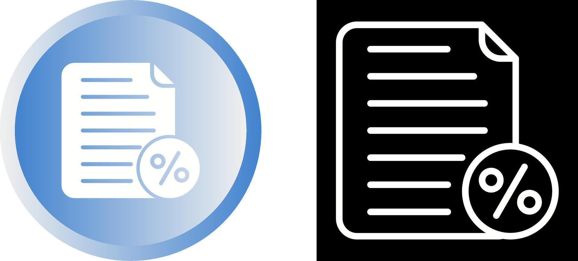 icône de vecteur d'impôt