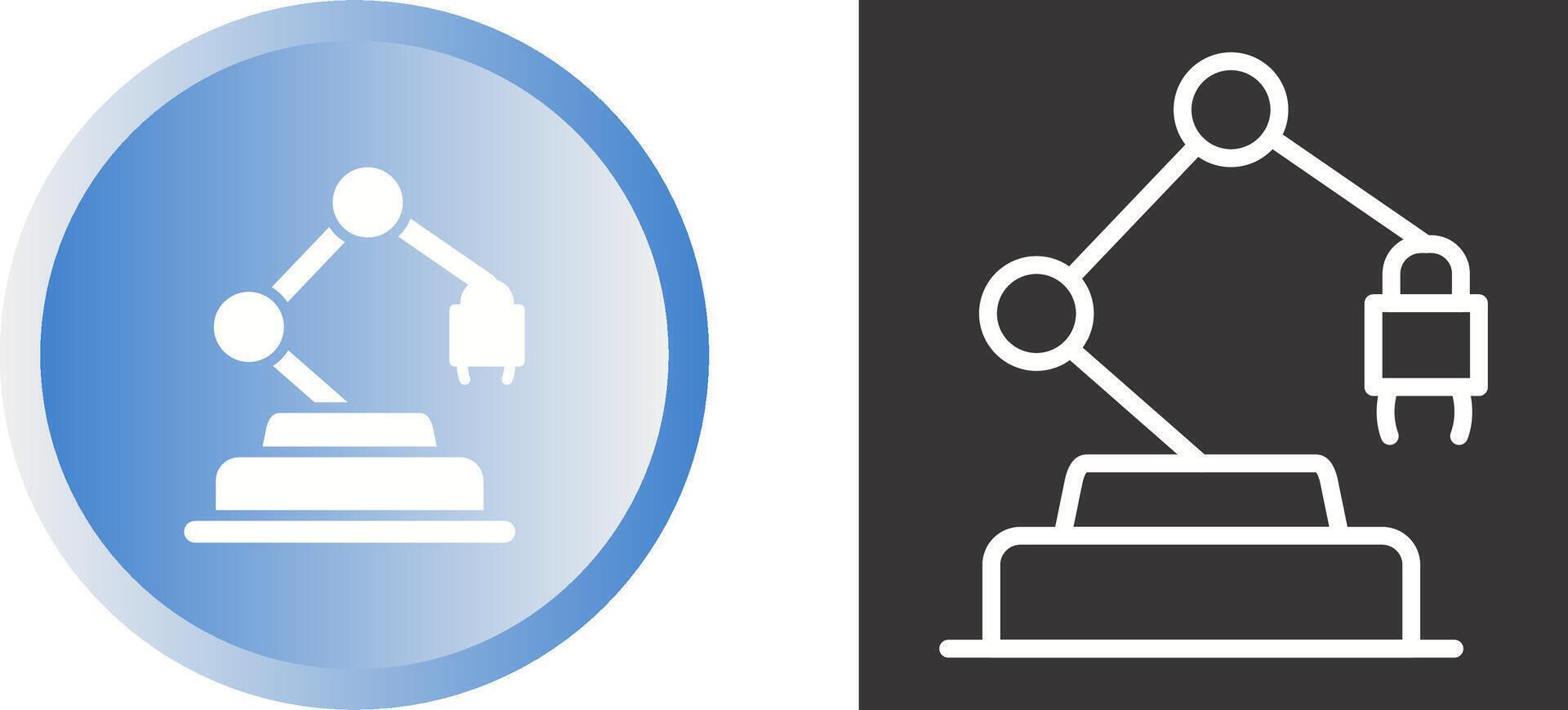 icône de vecteur de robot industriel