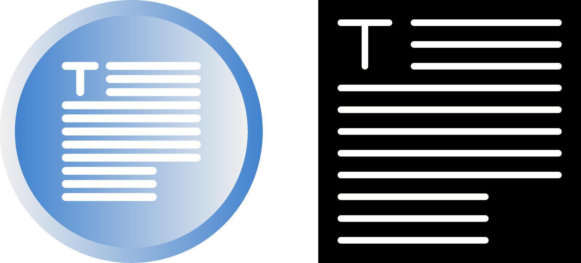 icône de vecteur de typographie