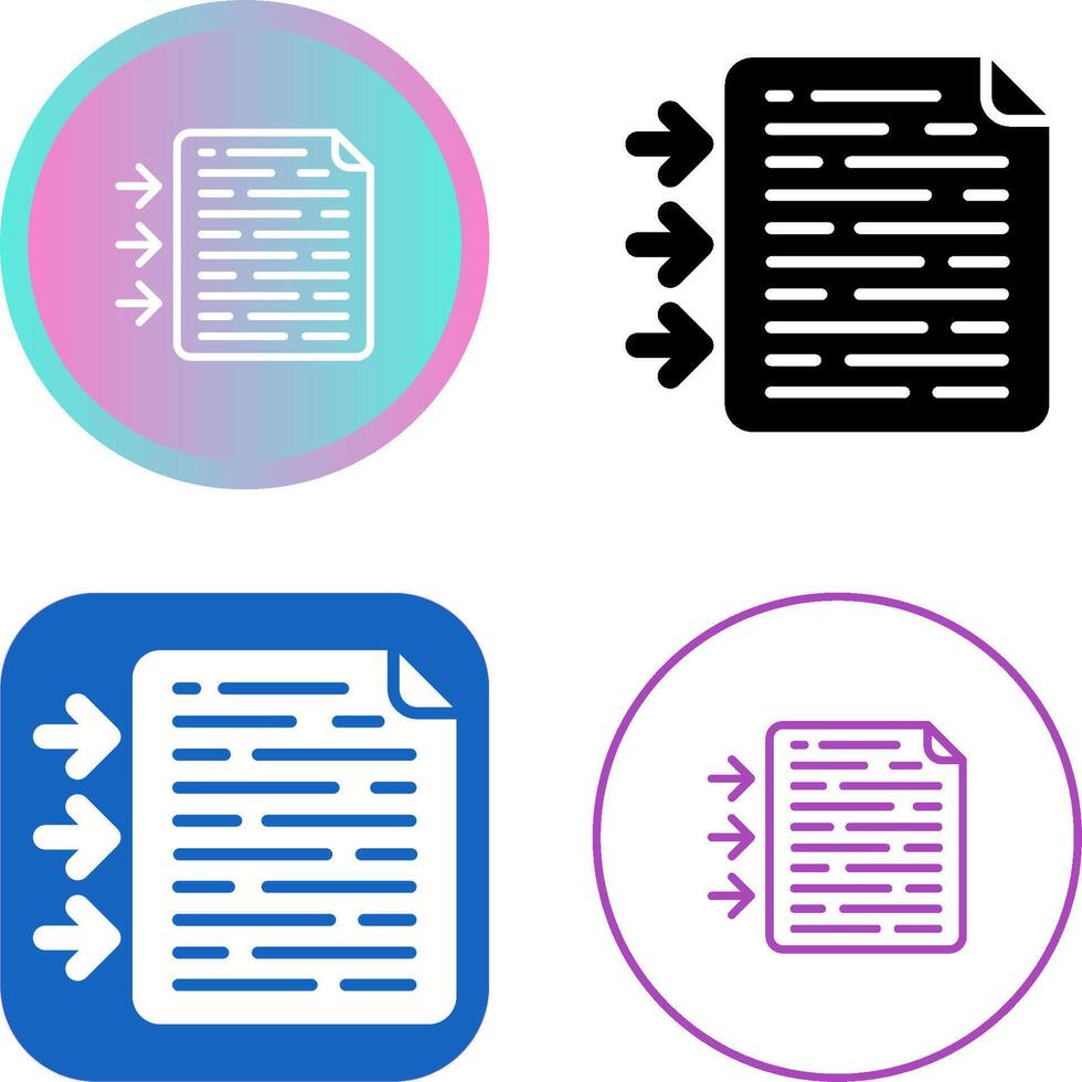 icône de vecteur de document