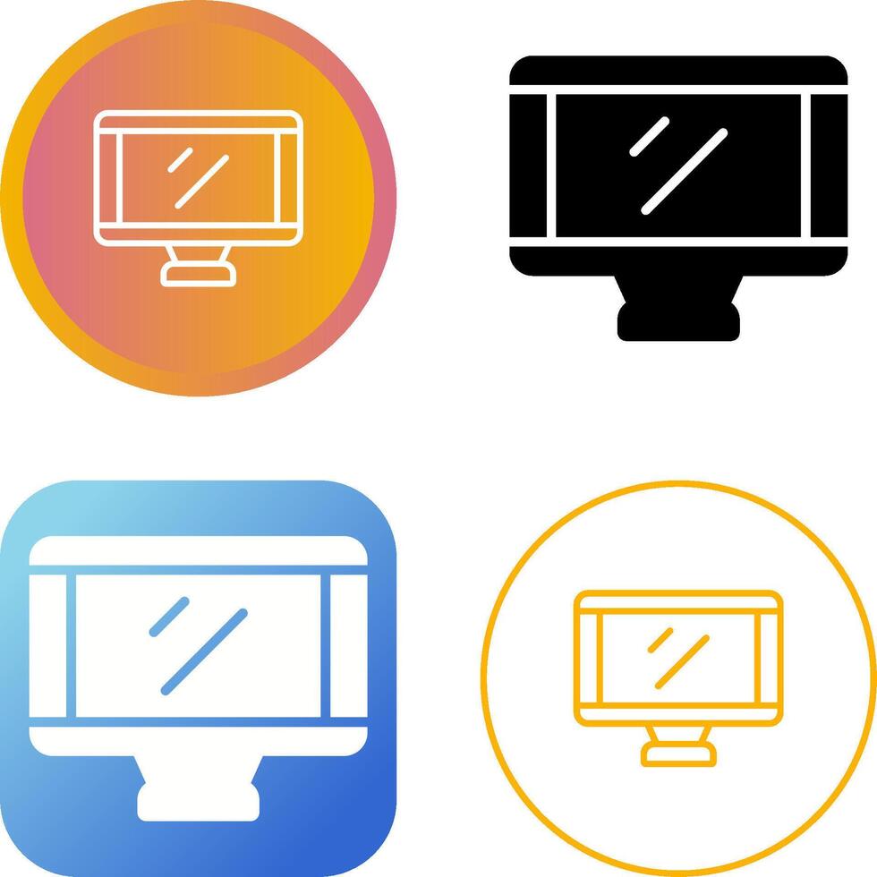 icône de vecteur de moniteur