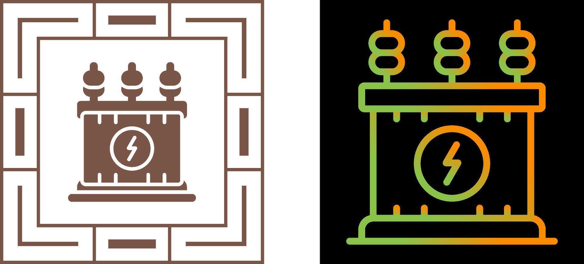 Puissance transformateur vecteur icône