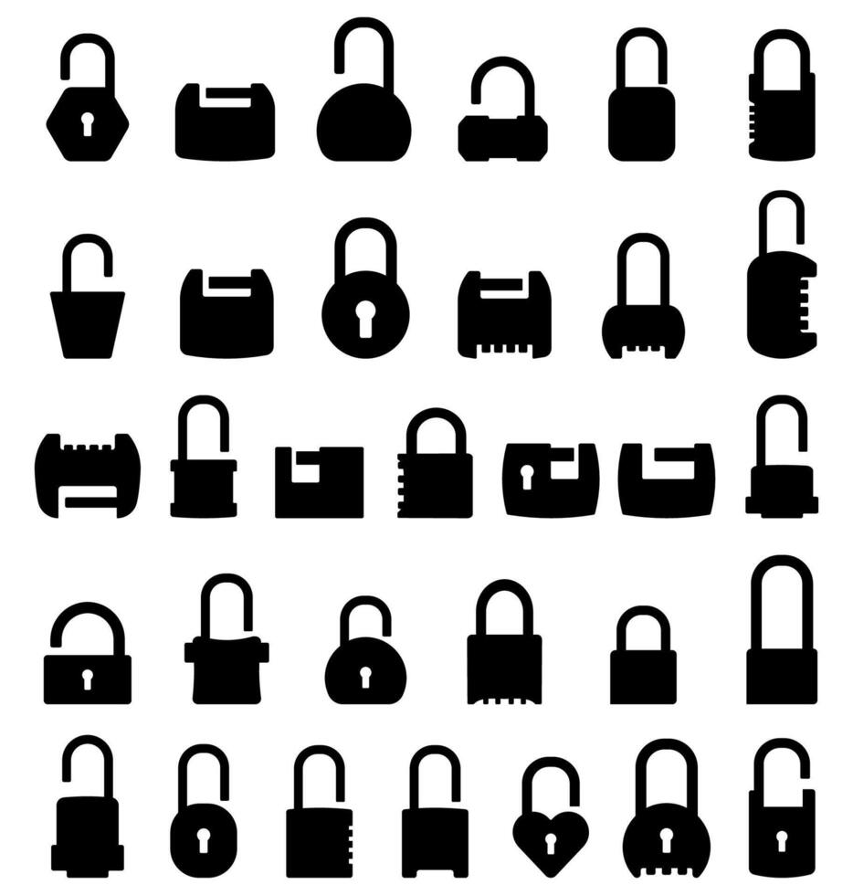 collection de cadenas conception silhouette des illustrations vecteur