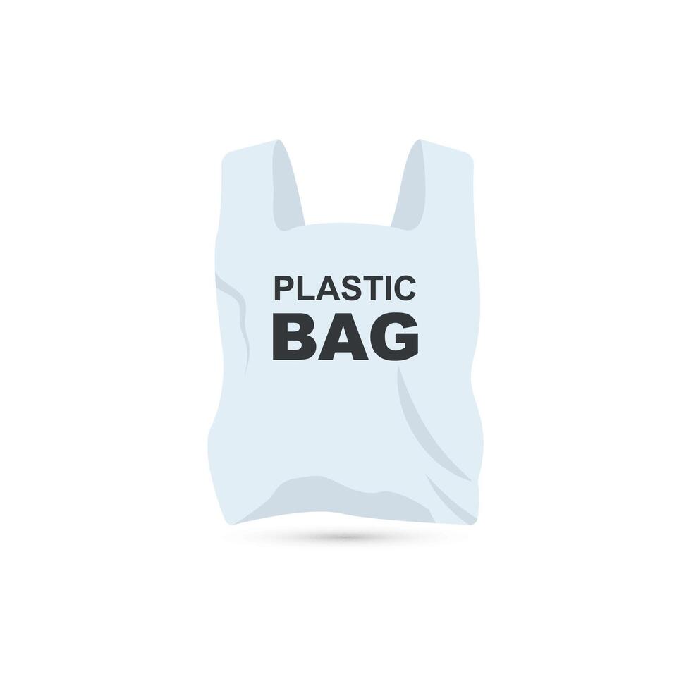recyclage Plastique sac vecteur icône conception