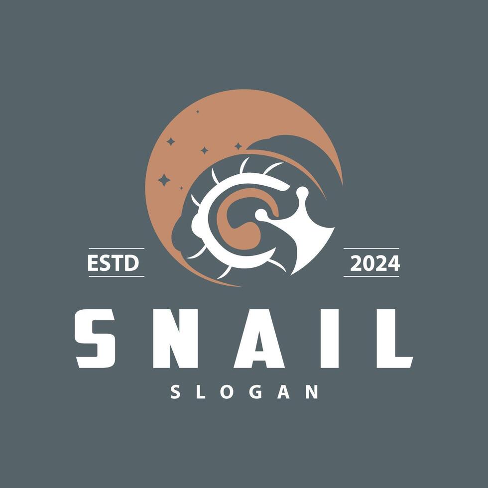 escargot logo conception silhouette lent la nature animal illustration Facile vecteur escargot produit marque inspiration