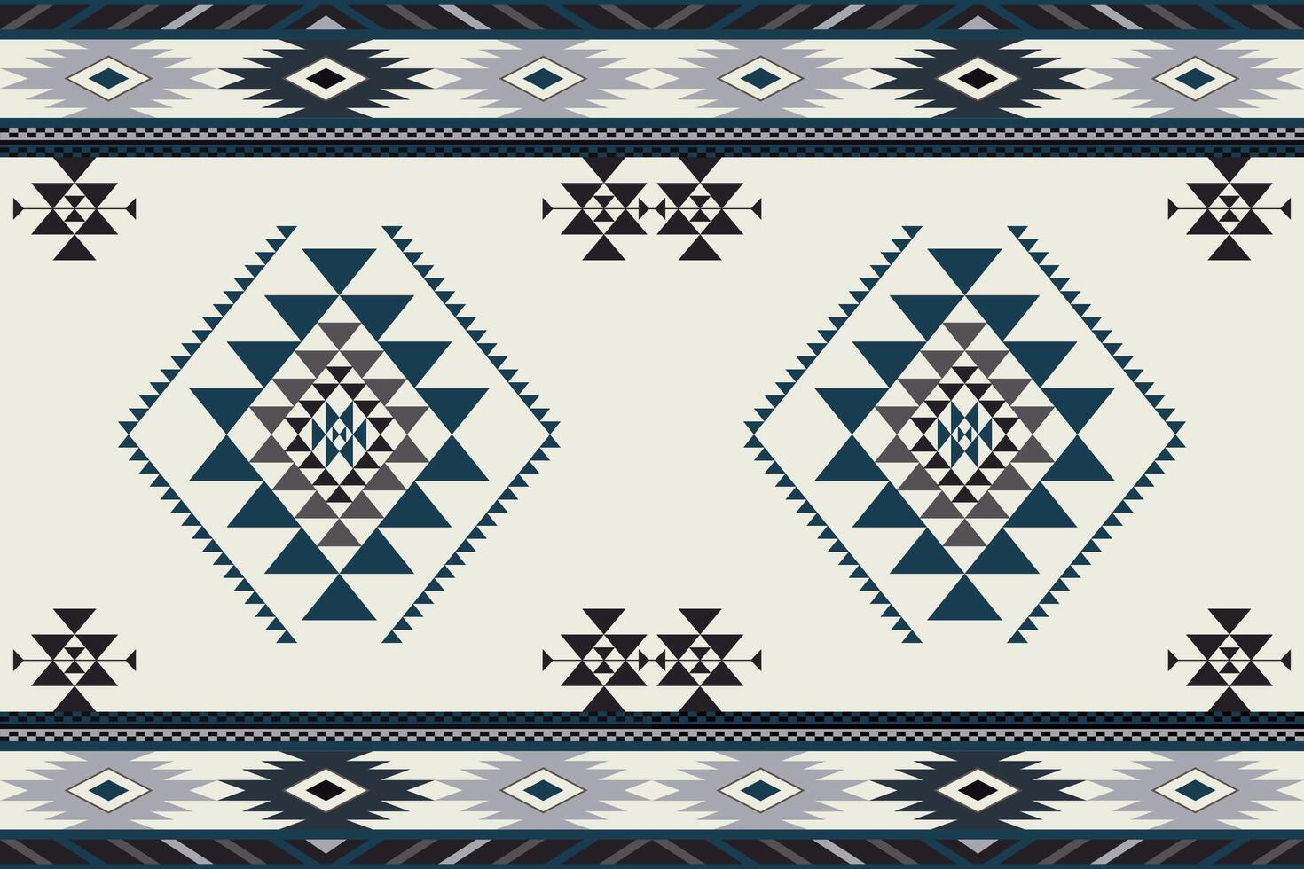 navajo tribal vecteur sans couture modèle. originaire de américain ornement. ethnique Sud occidental décor style. boho géométrique ornement. vecteur sans couture modèle. mexicain couverture, tapis. tissé tapis illustration.