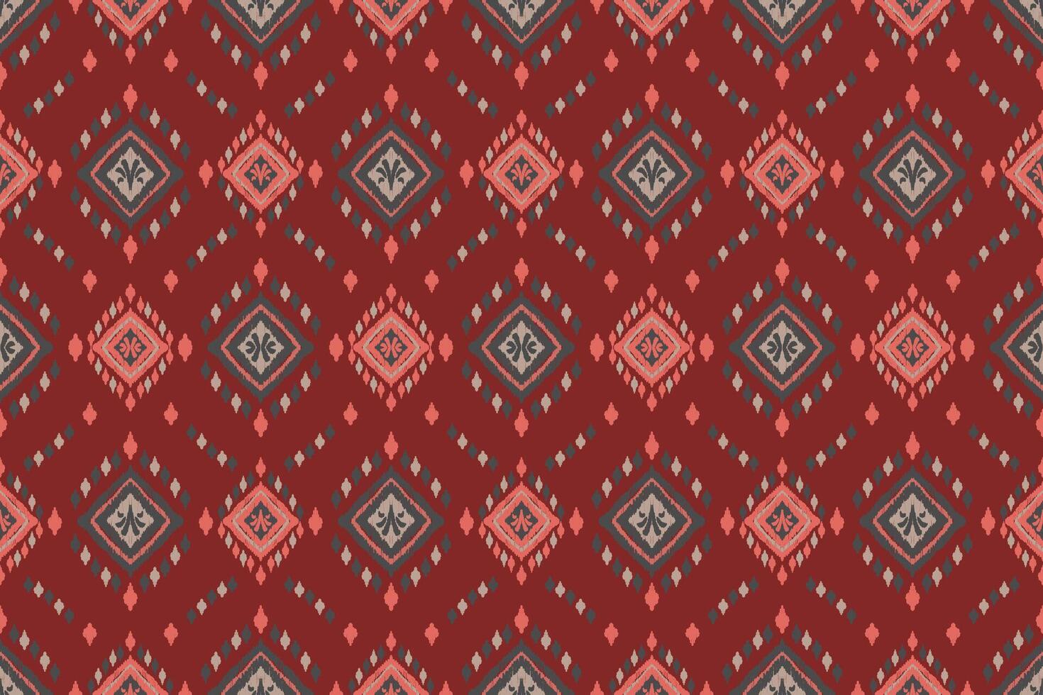 ikat tribal Indien sans couture modèle. ethnique aztèque en tissu tapis mandala ornement originaire de boho chevron textile.géométrique africain américain Oriental traditionnel vecteur illustrations. broderie style.