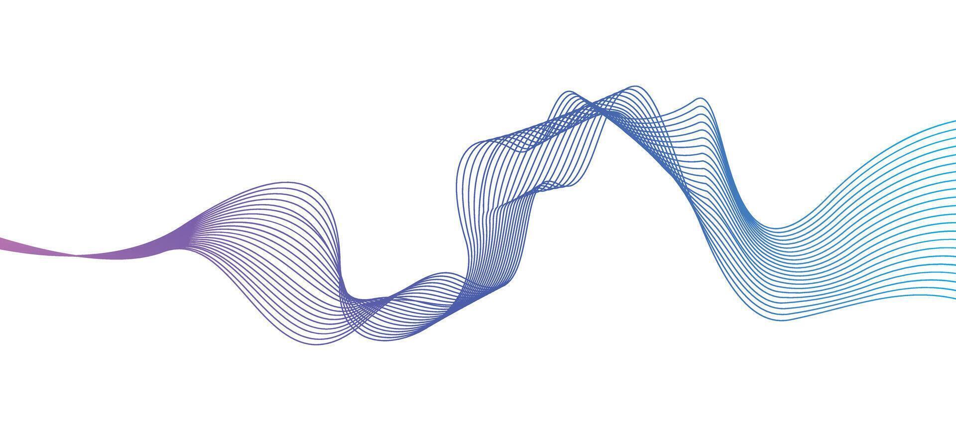 abstrait ligne ondulé courbe coloré Contexte ligne modèle vecteur