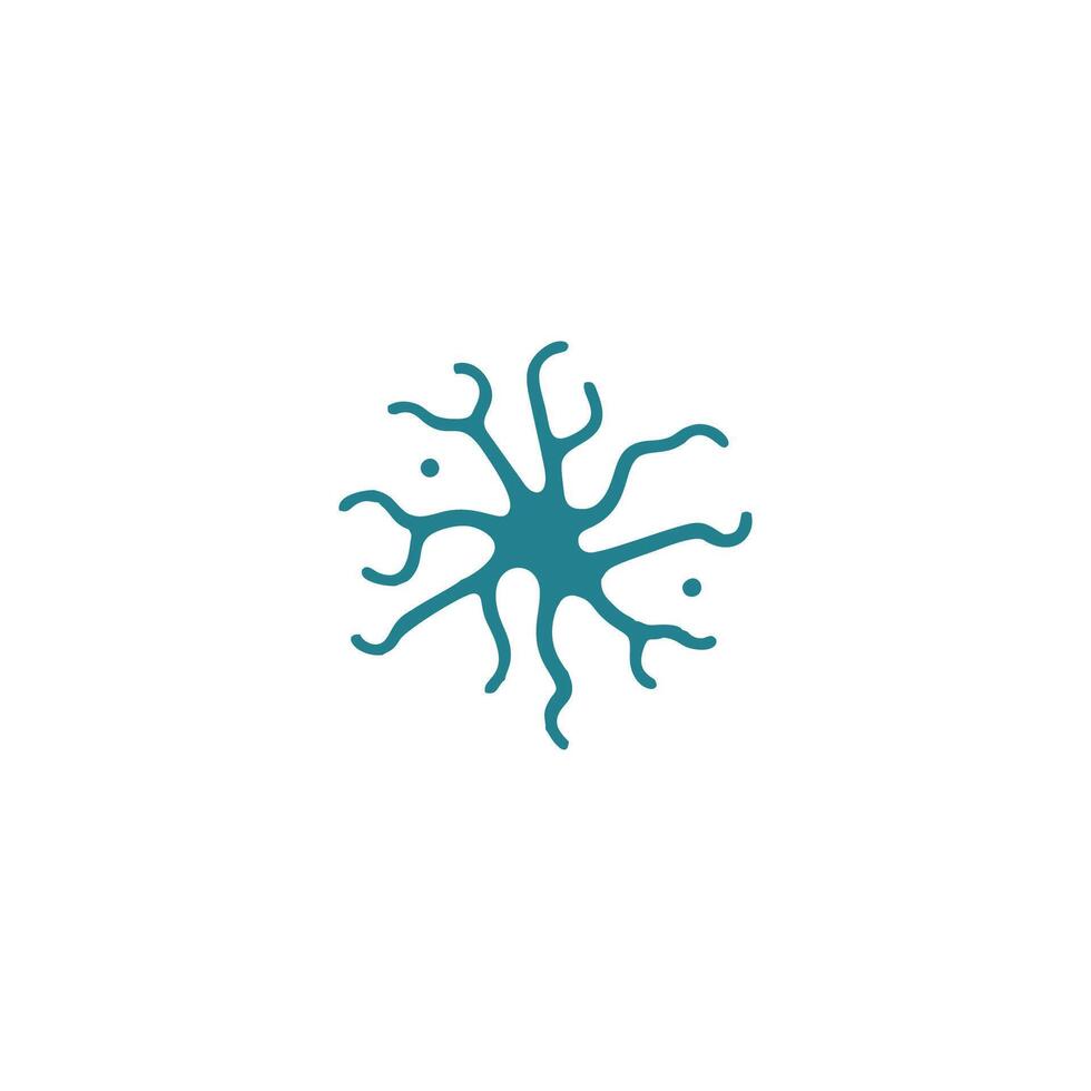 ai généré Humain neurone logo conception, symbole vecteur