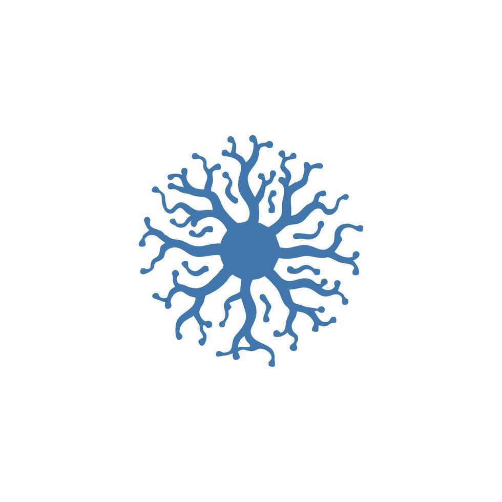 ai généré Humain neurone logo conception, symbole vecteur