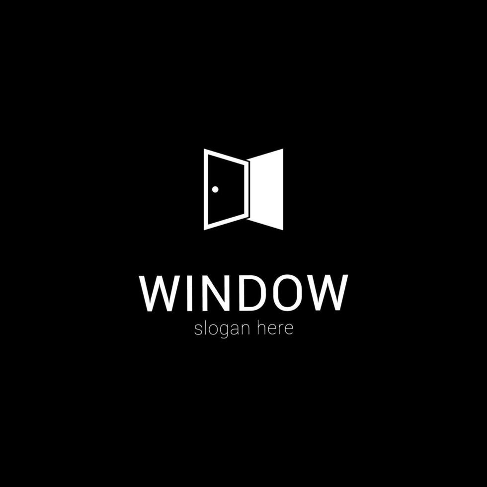 vecteur logo conception fenêtre symbole inspiration, créatif.