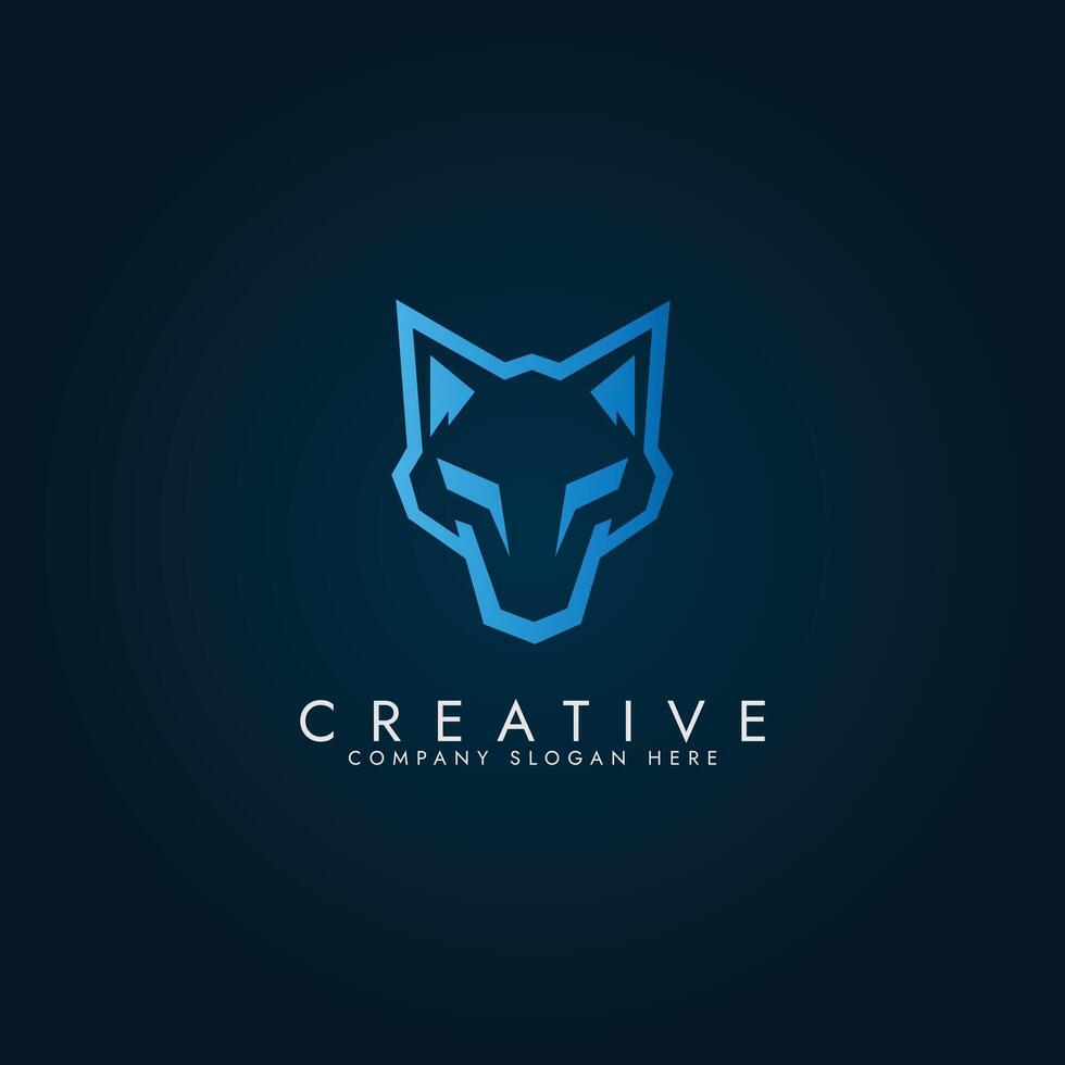 illustration vectorielle de logo renard coloré créatif vecteur