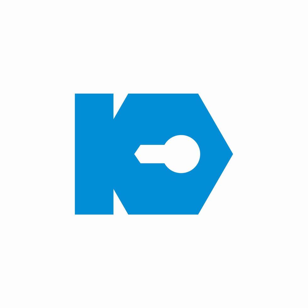 lettre k kd clé vecteur logo. k sécurité et Sécurité lettre conception vecteur