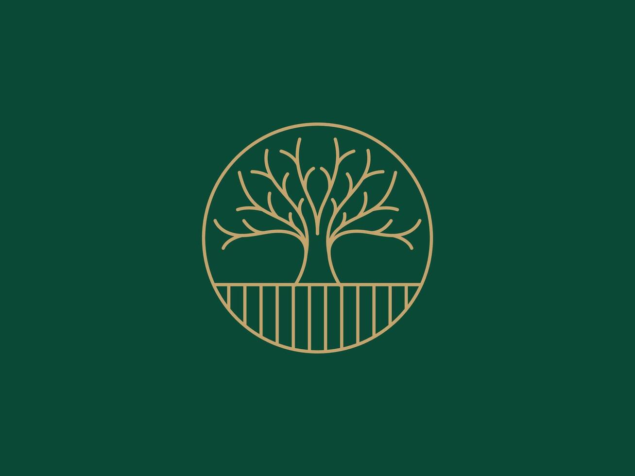 logo modèle pour affaires et entreprise avec chêne arbre vecteur