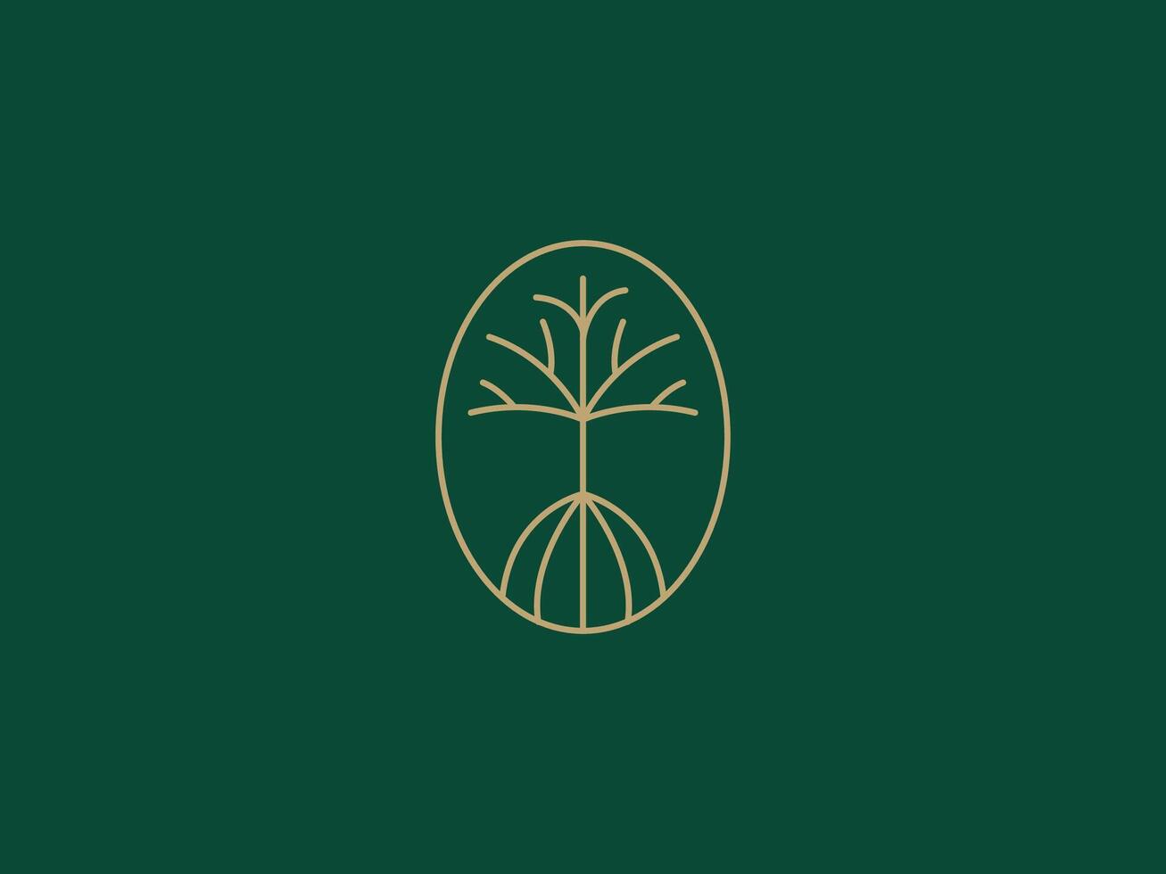 logo modèle pour affaires et entreprise avec chêne arbre vecteur
