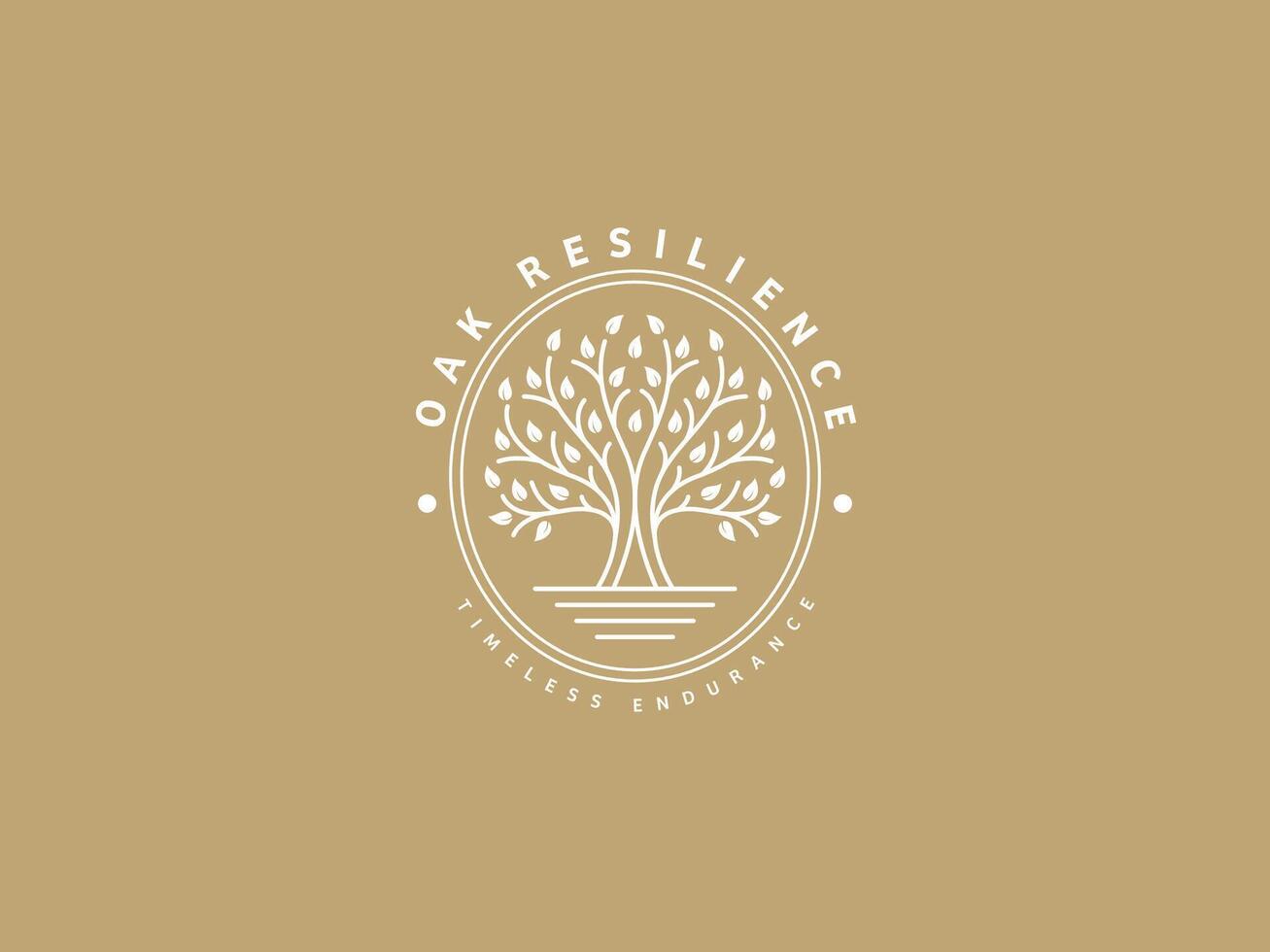 logo modèle pour affaires et entreprise avec chêne arbre vecteur