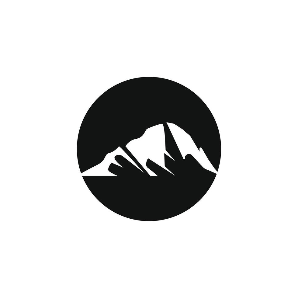 logo d & # 39; icône de montagne vecteur