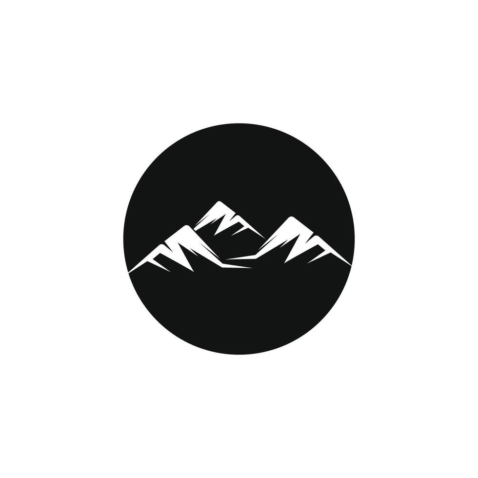 logo d & # 39; icône de montagne vecteur