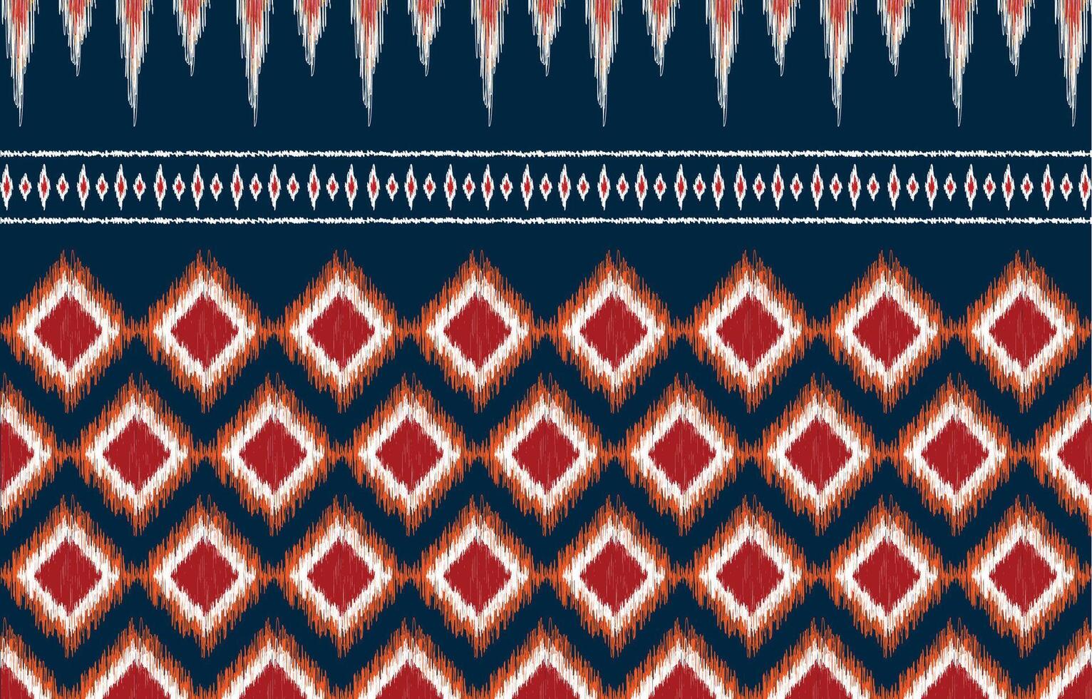 motif ikat oriental ethnique géométrique design traditionnel pour le fond vecteur