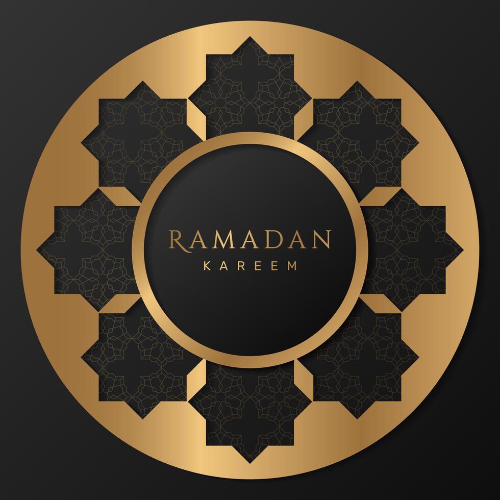 élégant Ramadan salutation carte. - vecteur. vecteur