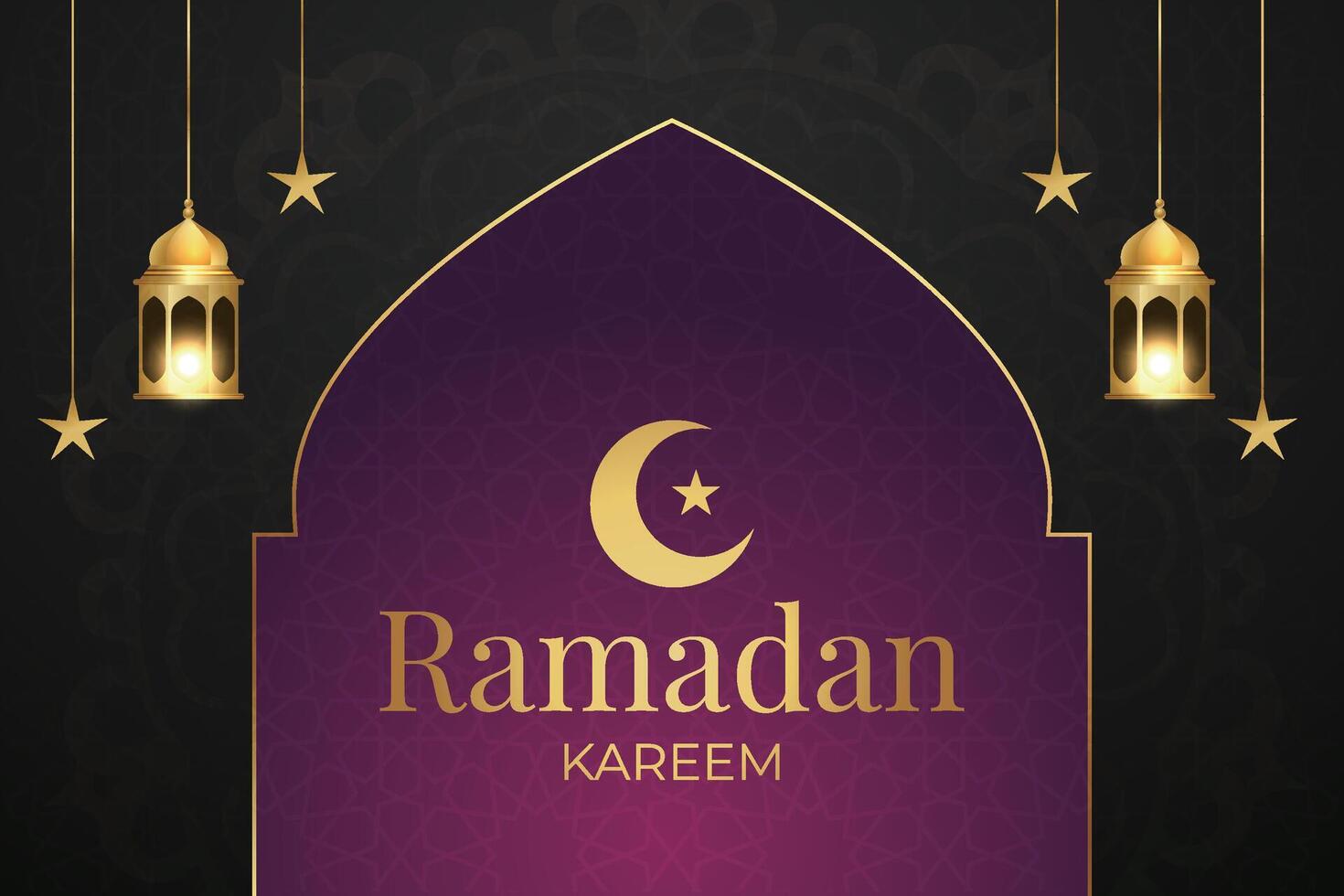 Ramadan, eid al fitr, islamique Nouveau année Contexte salutation carte vecteur