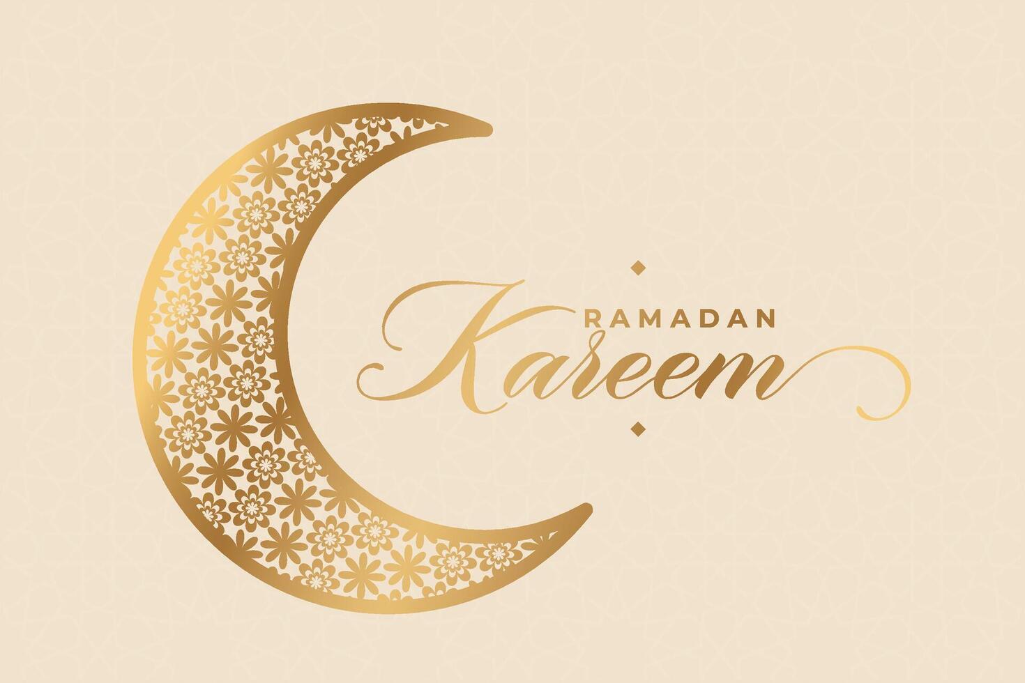 élégant luxe ramadan, eid mubarak décoratif vacances carte vecteur