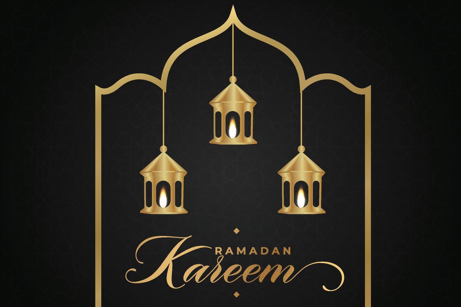 élégant luxe ramadan, eid mubarak décoratif vacances carte vecteur