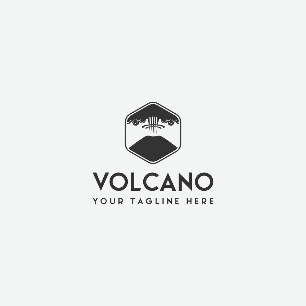 volcan Montagne logo vecteur