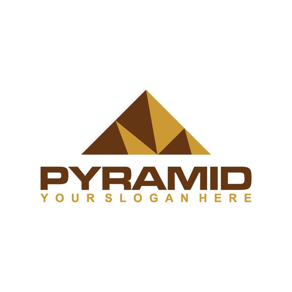 modèle de logo pyramide vecteur