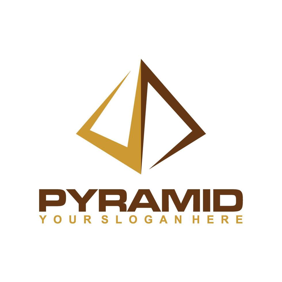 modèle de logo pyramide vecteur