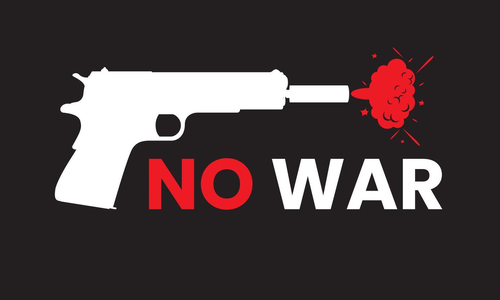 dire maintenant guerre vecteur affiche texte slogan Arrêtez guerre affiche non guerre Stock illustration conception, autocollant, étiquette