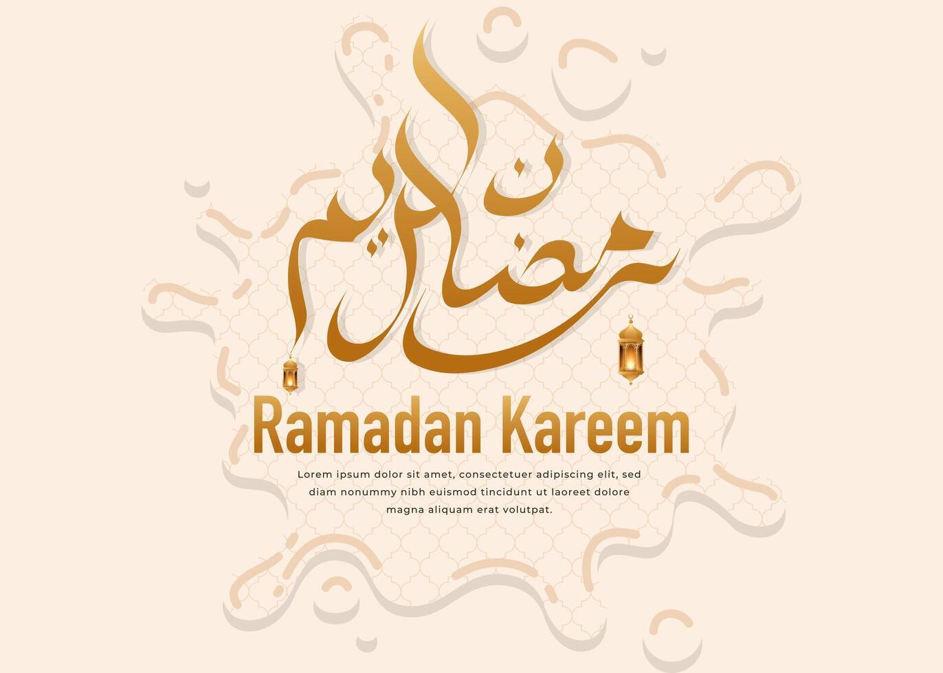 élégant Ramadan kareem décoratif Festival carte islamique Ramadan fête Contexte vecteur