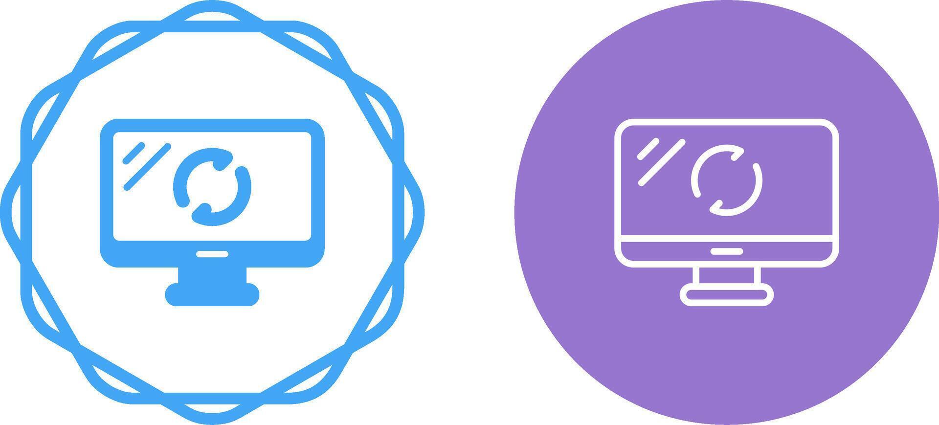 Logiciel mise à jour vecteur icône