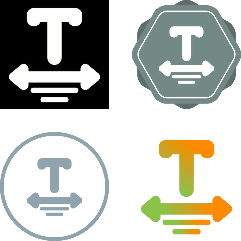 icône de vecteur de texte