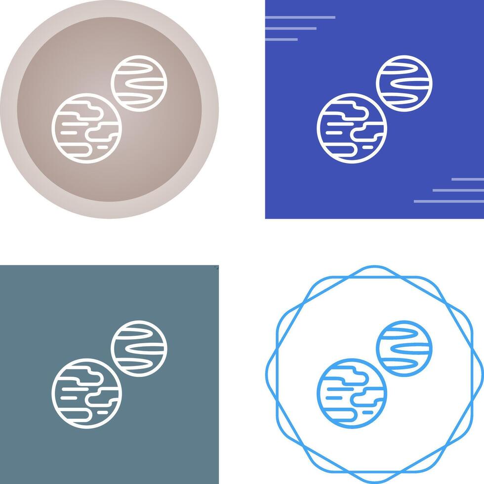 icône de vecteur de planètes