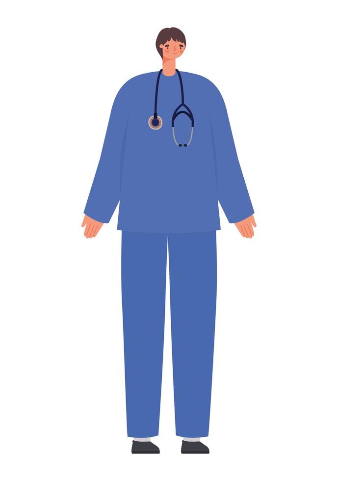 homme médecin illustration vecteur