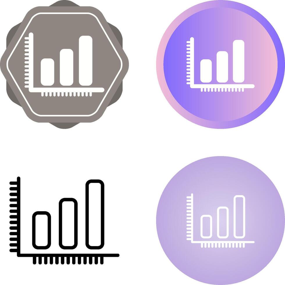 icône de vecteur de graphique à barres