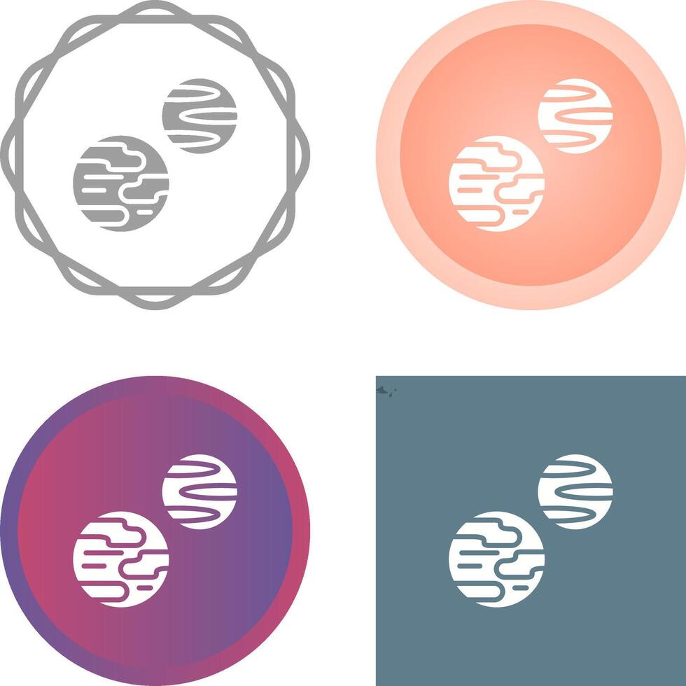 icône de vecteur de planètes