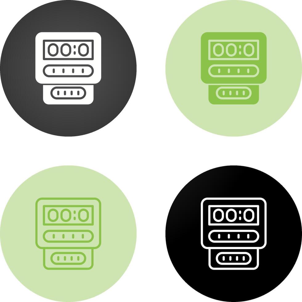 icône de vecteur de compteur électrique