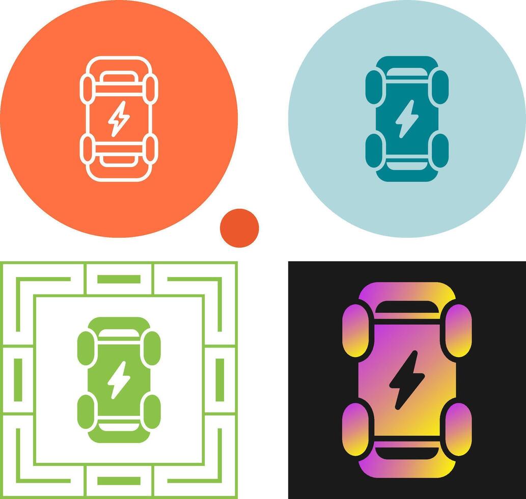 électrique planche à roulette vecteur icône