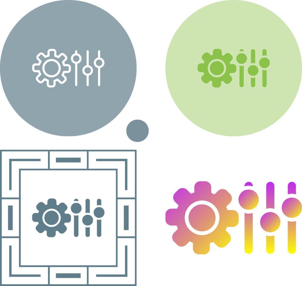 icône de vecteur de paramètres