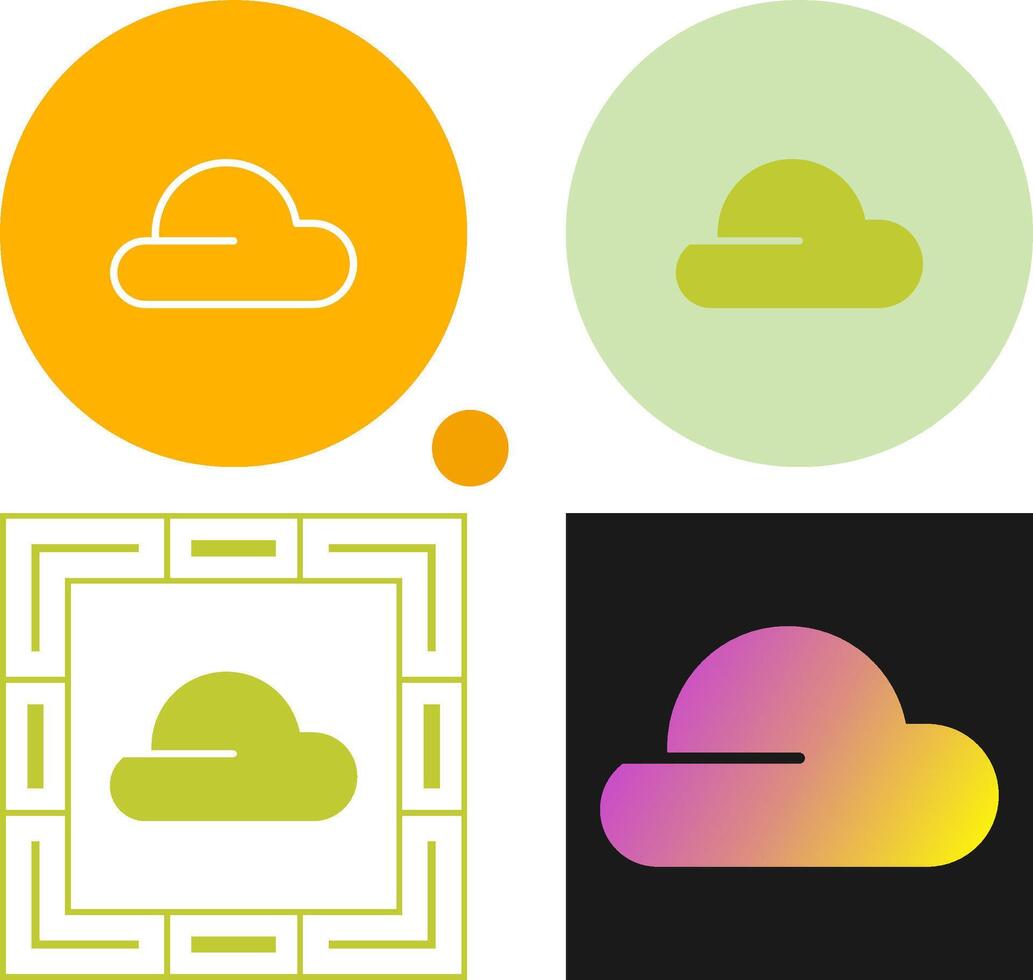 icône de vecteur de nuage