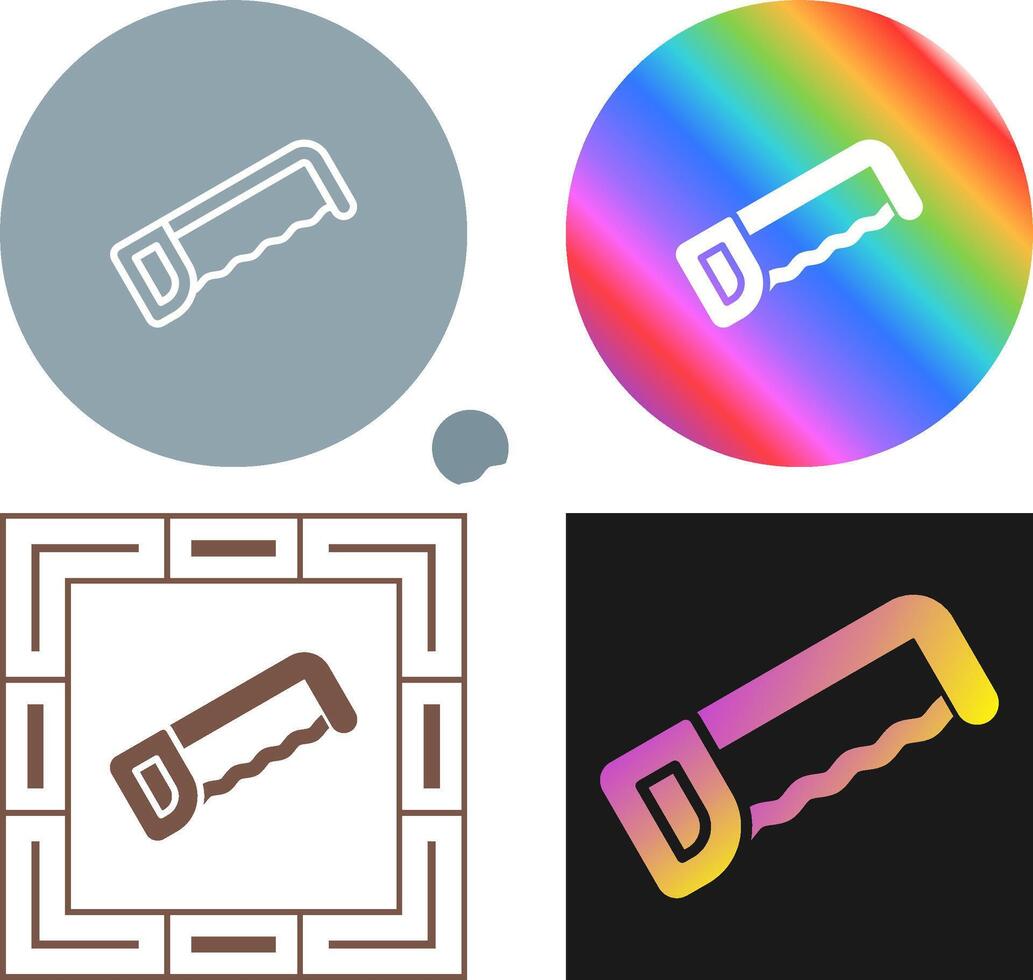 icône de vecteur de scie à métaux