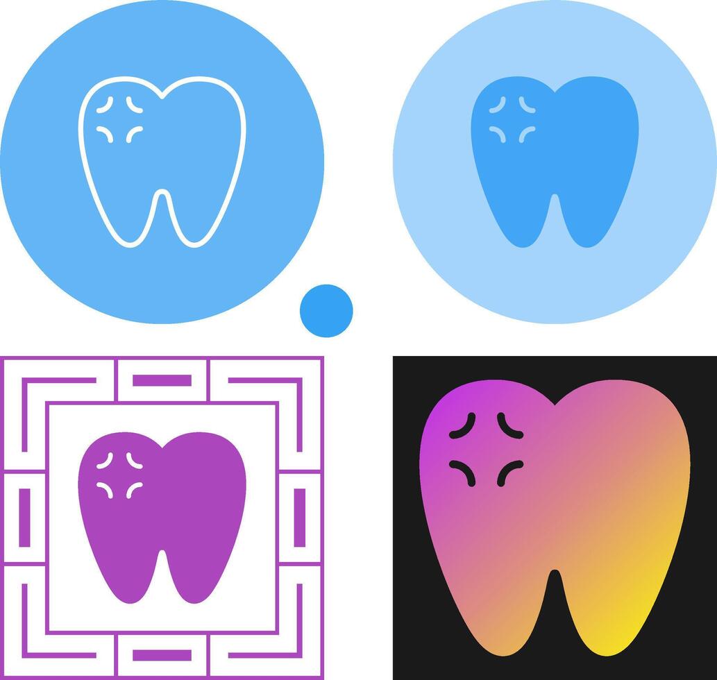 icône de vecteur de maux de dents