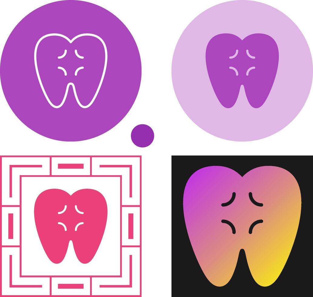 icône de vecteur de maux de dents