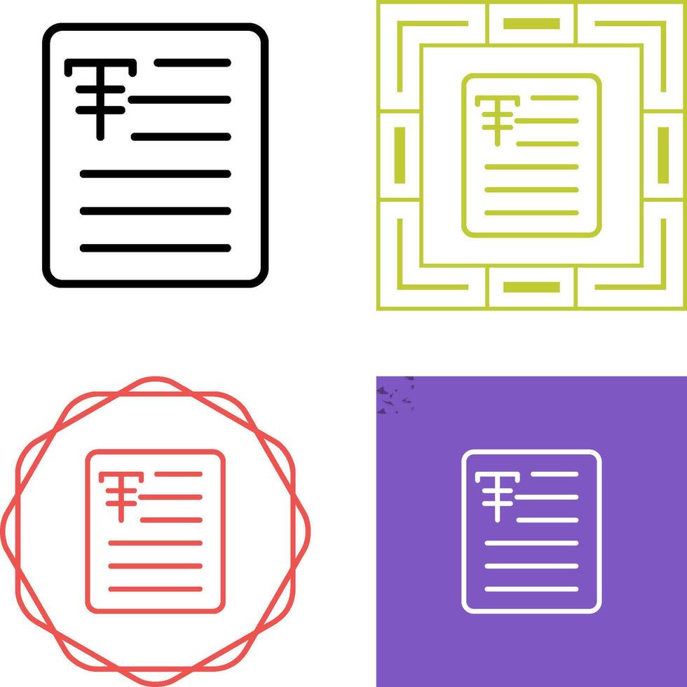 document barré vecteur icône