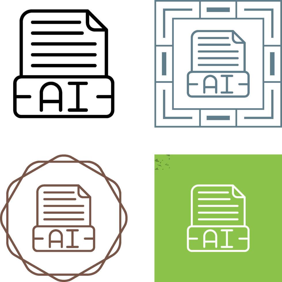 document format vecteur icône