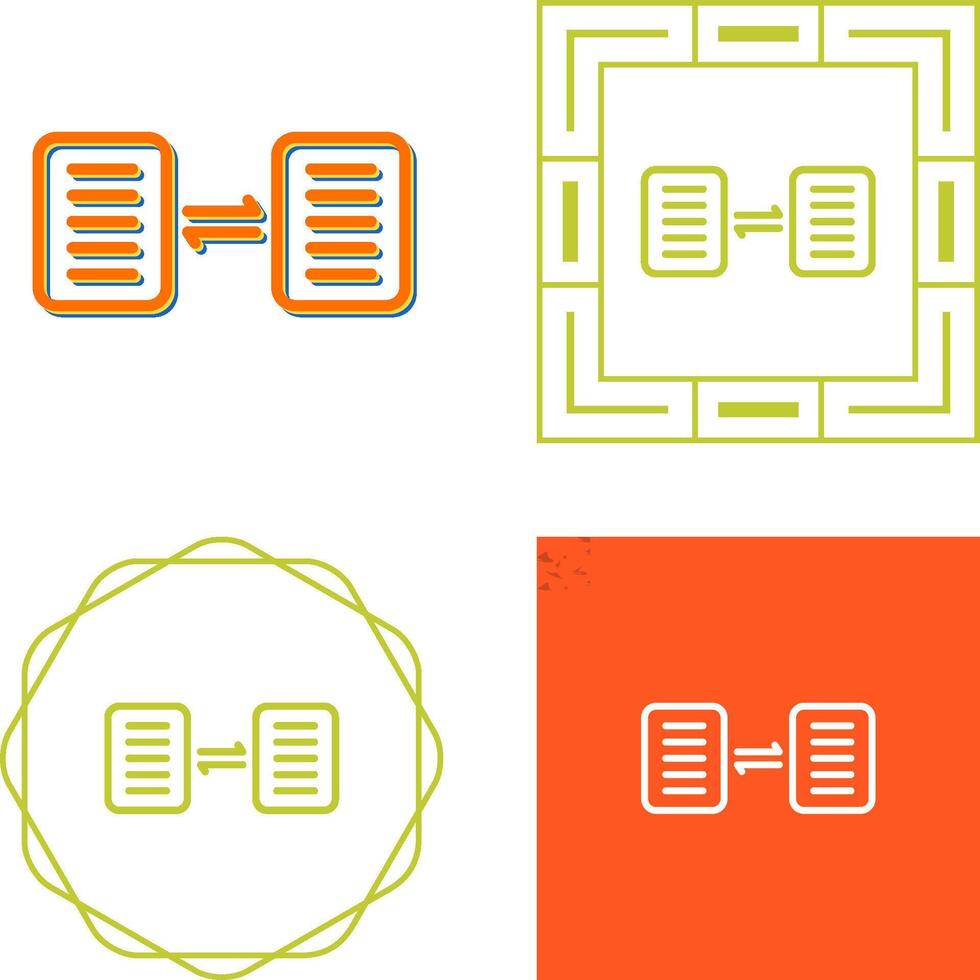 document partage vecteur icône