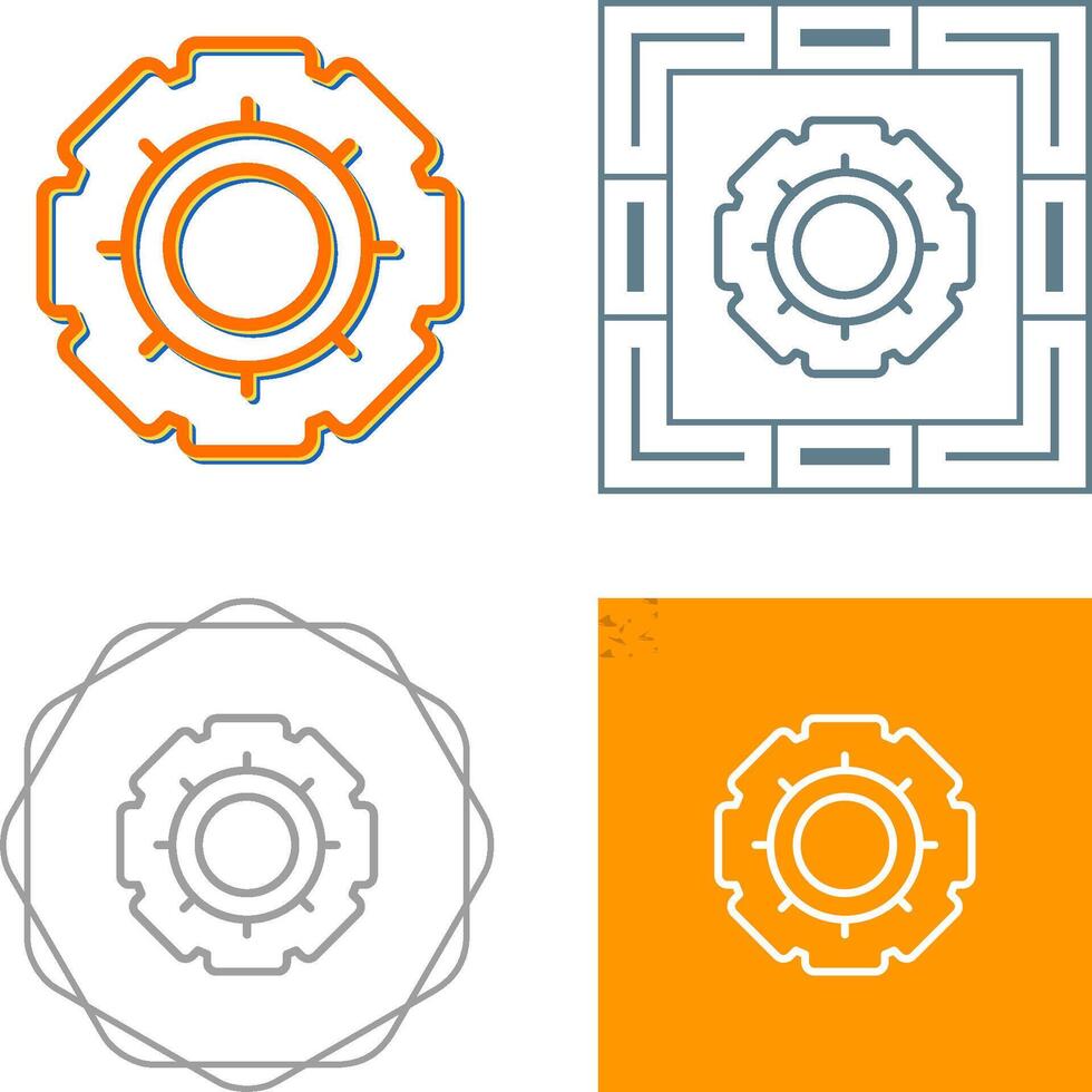 icône de vecteur d'engrenage